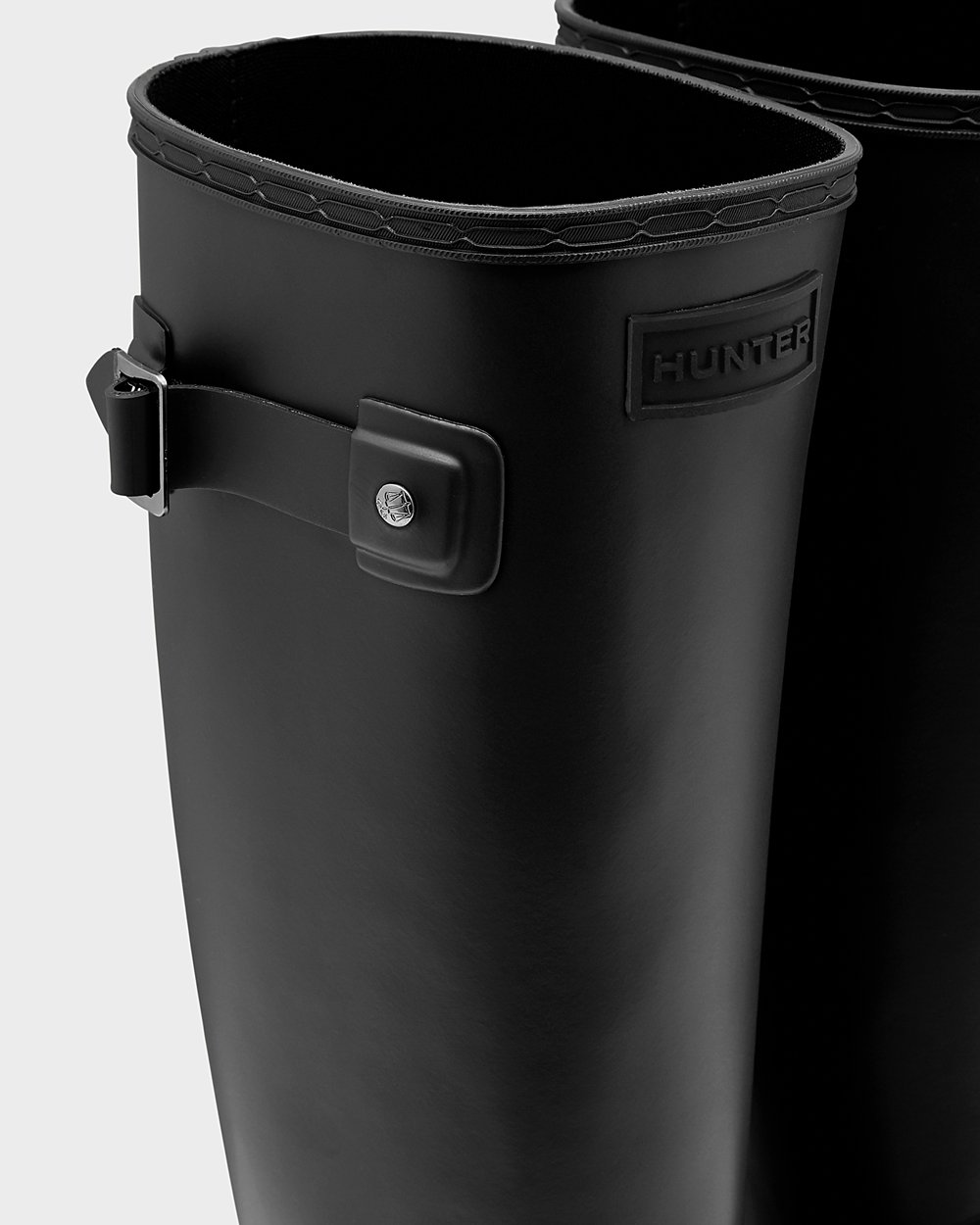 Womens Hunter Refined Slim Fit - Tall Rain Boots Black - 7902-LCFOZ